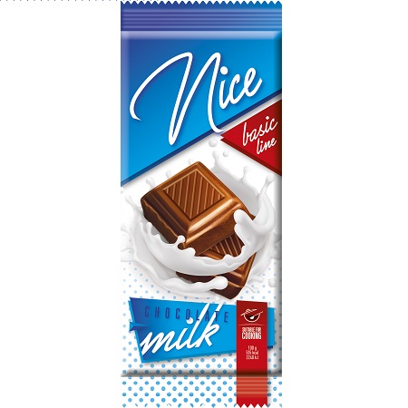 Milk chocolate 'NICE' 80g.