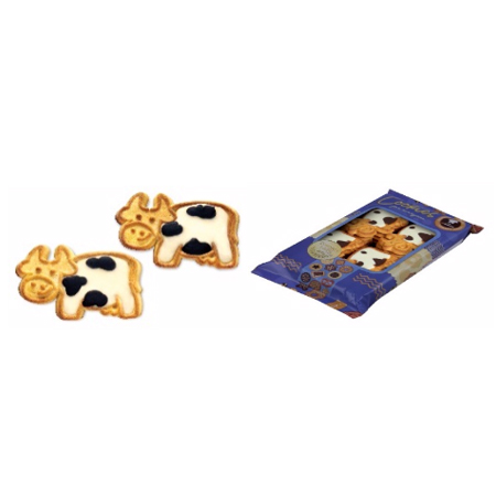 LUX Shortcrust pastry cookies 'Cows' with creamy, chocolate  creams 200g